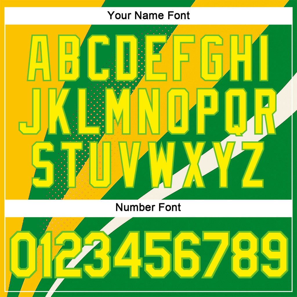 Custom Green Light Yellow Aurora Green-Yellow 3D Pattern Design Brazil Sport Wear Performance T-Shirt