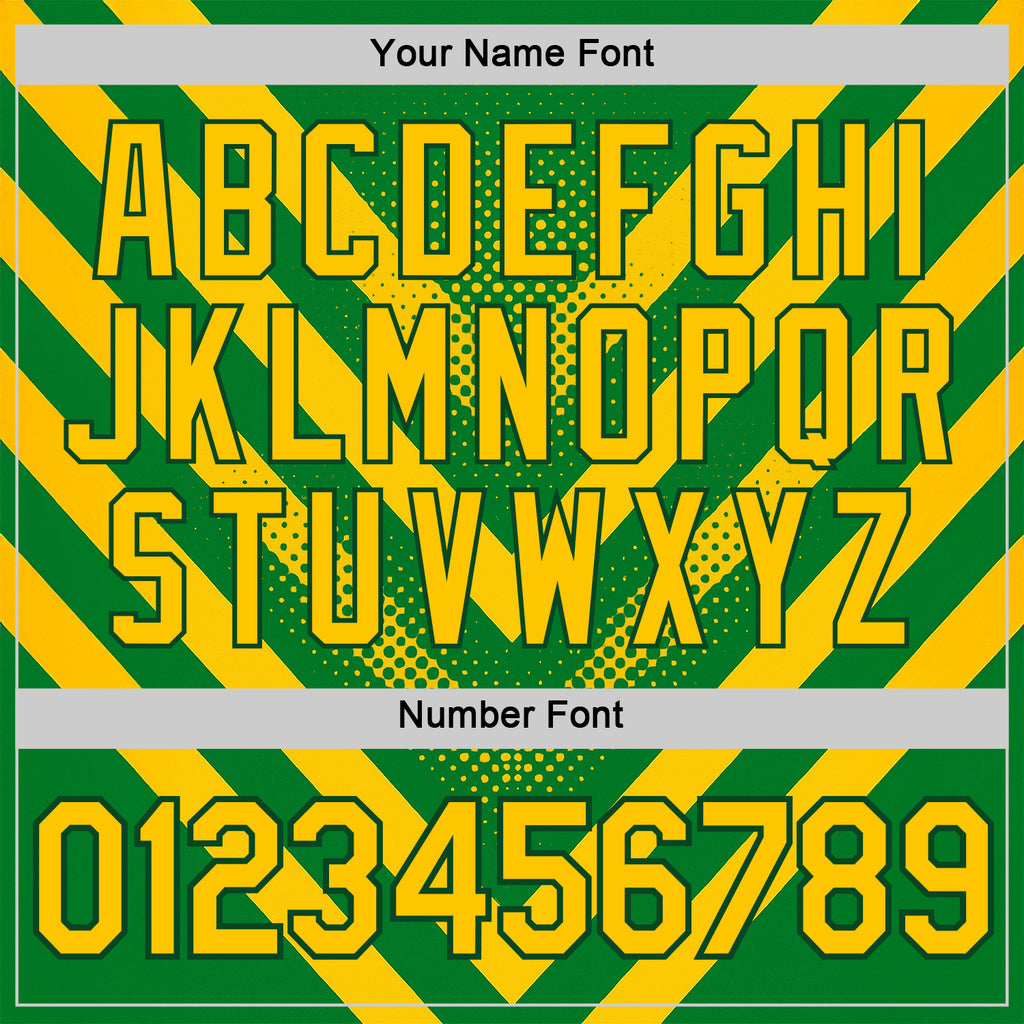 Custom Green Yellow 3D Pattern Design Brazil Africa Sport Wear Performance T-Shirt