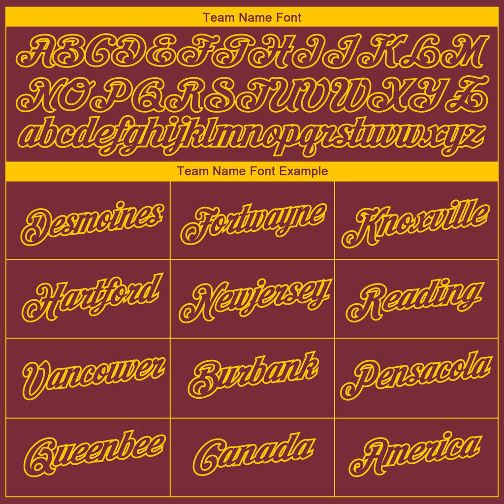 Custom Burgundy Yellow 3D Washington City Edition Fade Fashion Performance T-Shirt
