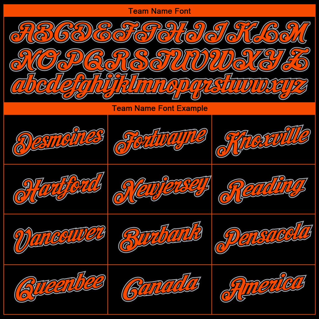 Custom Black Orange-Gray 3D San Francisco City Edition Fade Fashion Performance T-Shirt