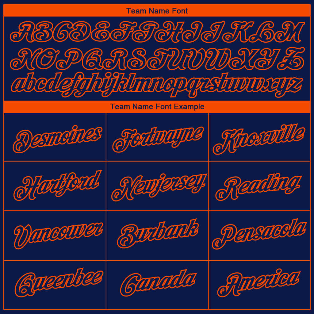Custom Navy Orange 3D Chicago City Edition Fade Fashion Performance T-Shirt