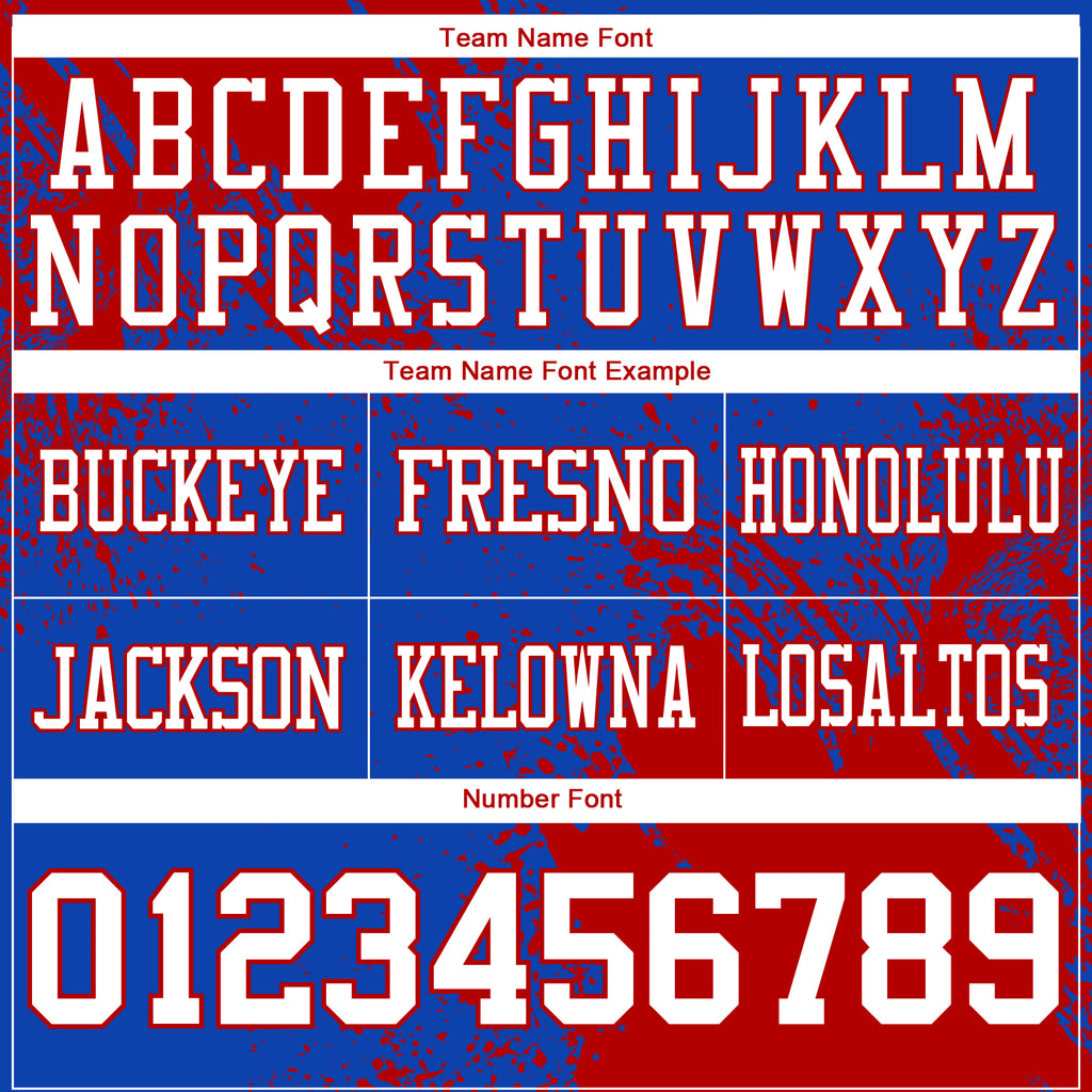 Custom Thunder Blue White-Red 3D Pattern Abstract Brush Stroke Authentic Football Jersey