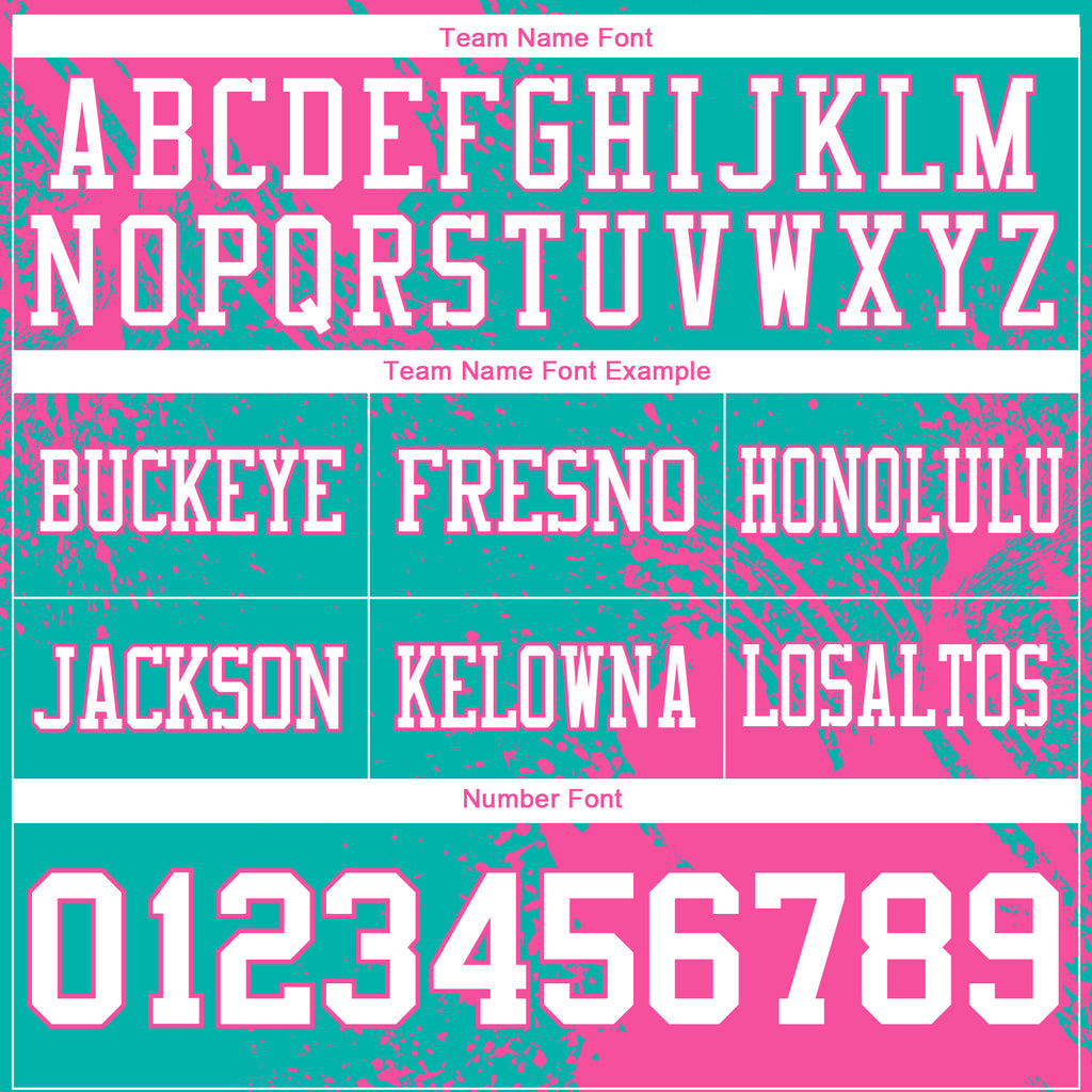 Custom Aqua White-Pink 3D Pattern Abstract Brush Stroke Mesh Authentic Football Jersey