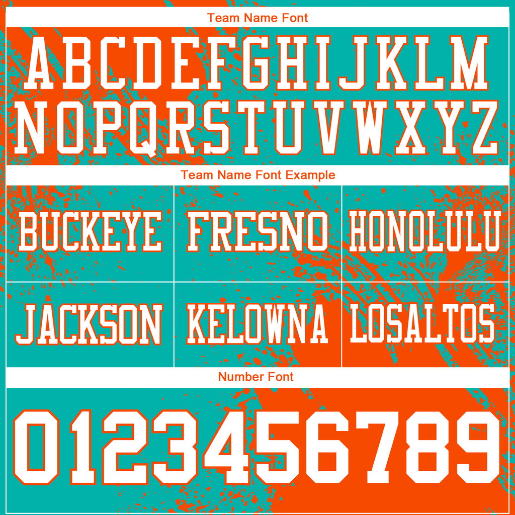 Custom Aqua White-Orange 3D Pattern Abstract Brush Stroke Mesh Authentic Football Jersey