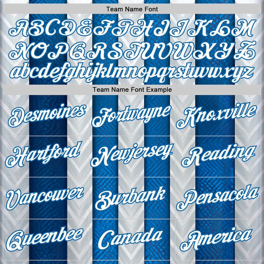 Custom White Blue 3D Pattern Design Argentina Stripe Sport Wear Performance T-Shirt
