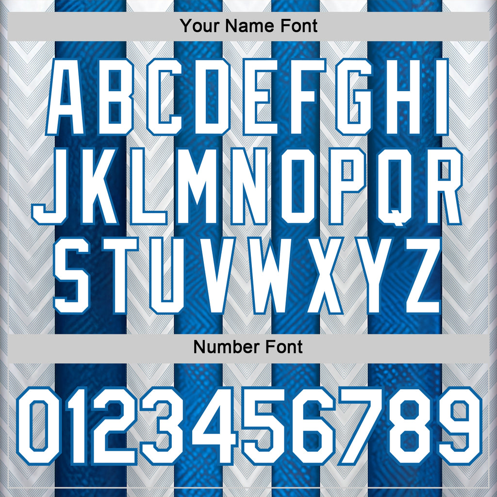 Custom White Blue 3D Pattern Design Argentina Stripe Sport Wear Performance T-Shirt
