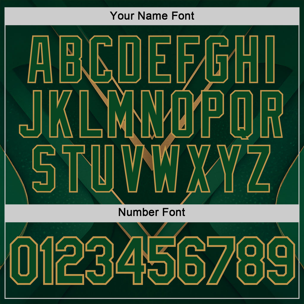 Custom Green Old Gold 3D Pattern Design Mexico Africa Sport Wear Performance T-Shirt