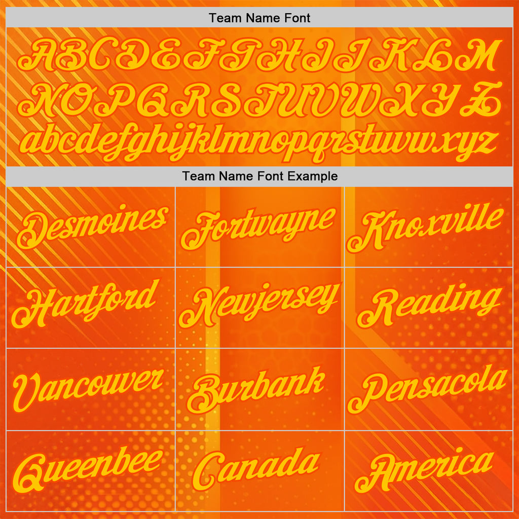 Custom Orange Yellow 3D Pattern Design Gradient Sport Wear Performance T-Shirt
