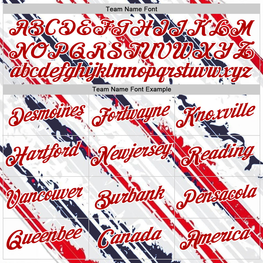 Custom Stitched White Red-Navy 3D Pattern Design American Inspired Graffiti Splash Sports Wear Pullover Sweatshirt Hoodie