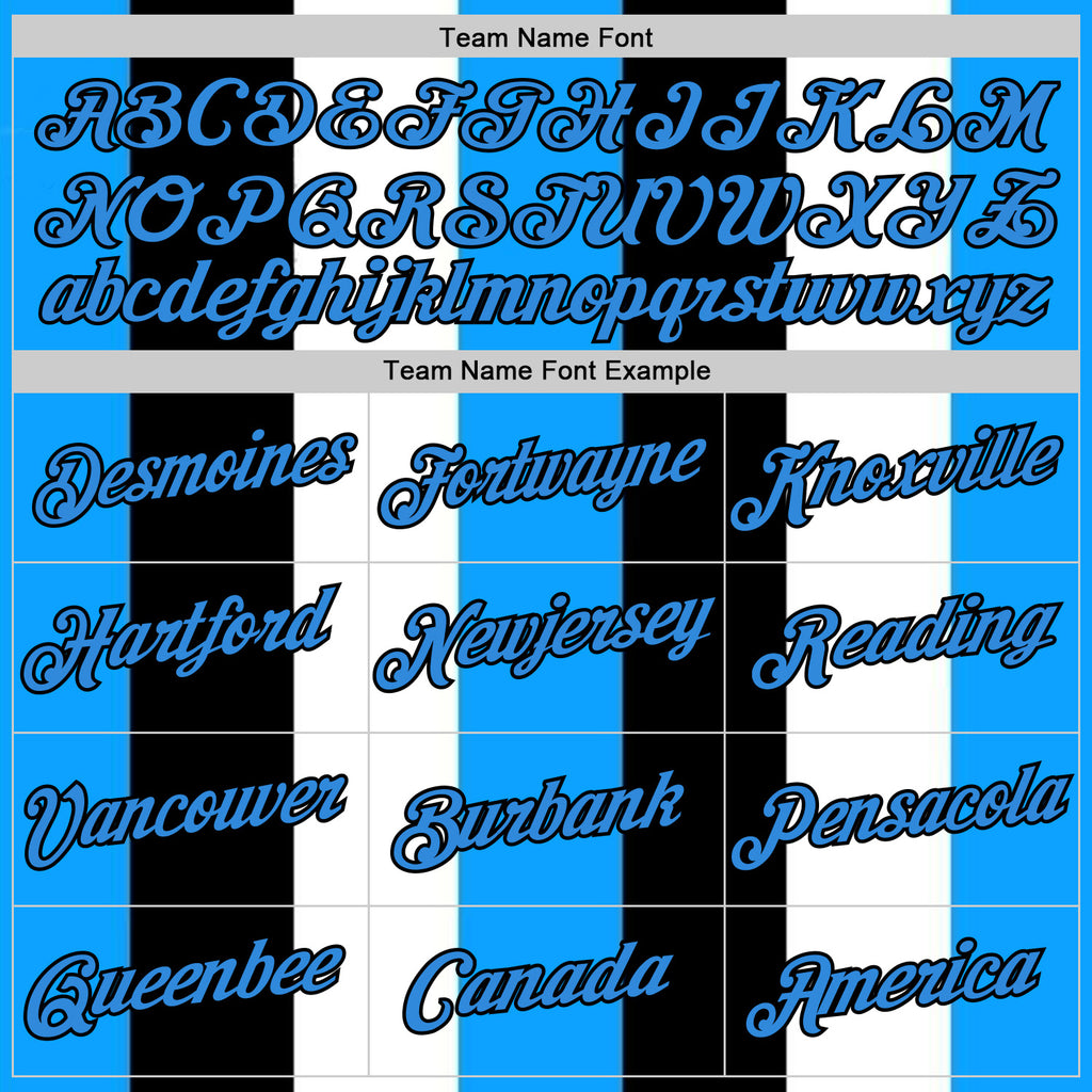Custom Stitched White Powder Blue Black-Blue 3D Pattern Design Argentine Inspired Stripe Sports Wear Pullover Sweatshirt Hoodie