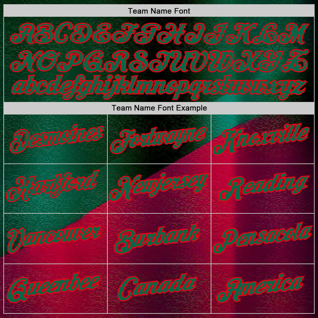 Custom Stitched Green Kelly Green-Red 3D Pattern Design Mexico Abstract Sports Wear Pullover Sweatshirt Hoodie