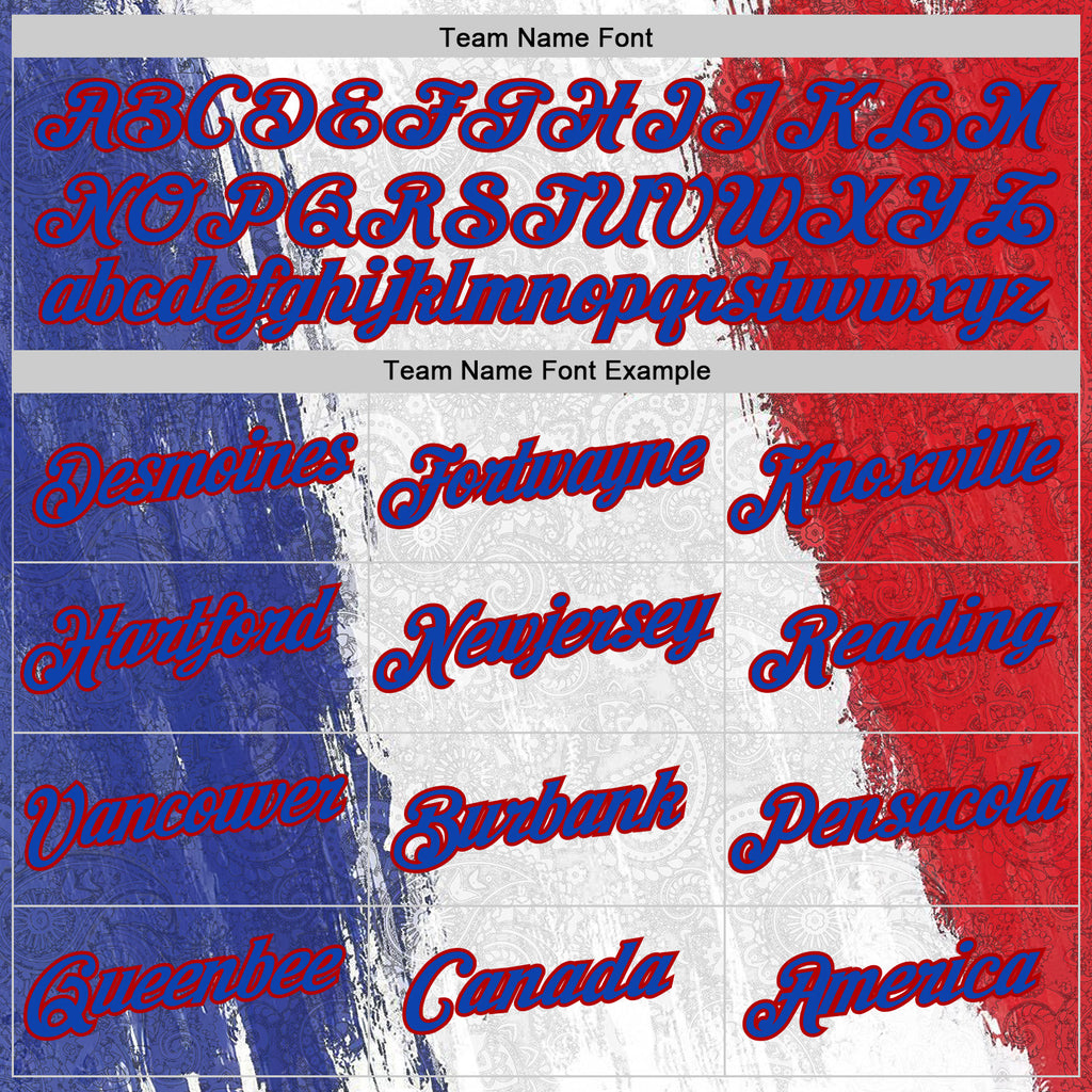 Custom Stitched White Thunder Blue-Red 3D Pattern Design American Inspired Ethnic Paisley Bandana Sports Wear Pullover Sweatshirt Hoodie