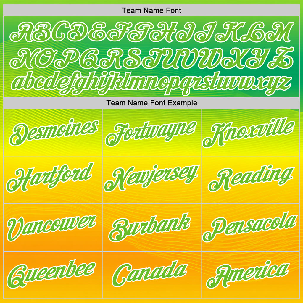 Custom Stitched Green Aurora Green Yellow-White 3D Pattern Design Brazil Inspired Gradien Line Sports Wear Pullover Sweatshirt Hoodie