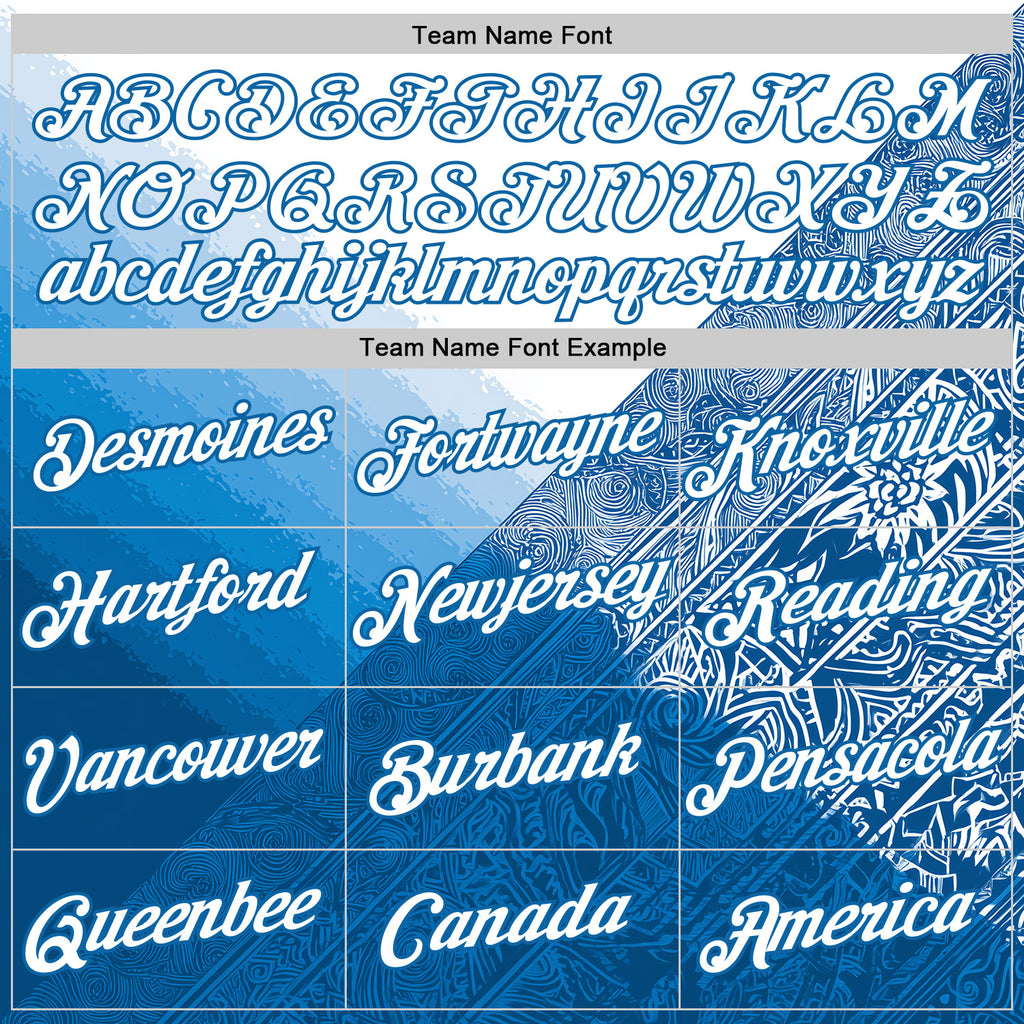 Custom Stitched White Blue 3D Pattern Design Argentine Inspired Geometric Tribal Sports Wear Pullover Sweatshirt Hoodie
