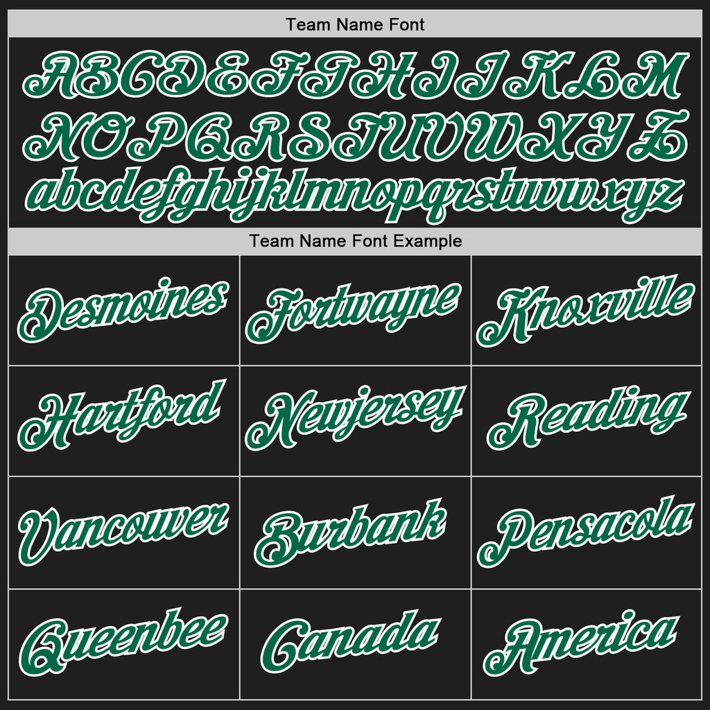 Custom Stitched Black Kelly Green-White 3D Pattern Design Abstract Brush Stroke Sports Pullover Sweatshirt Hoodie