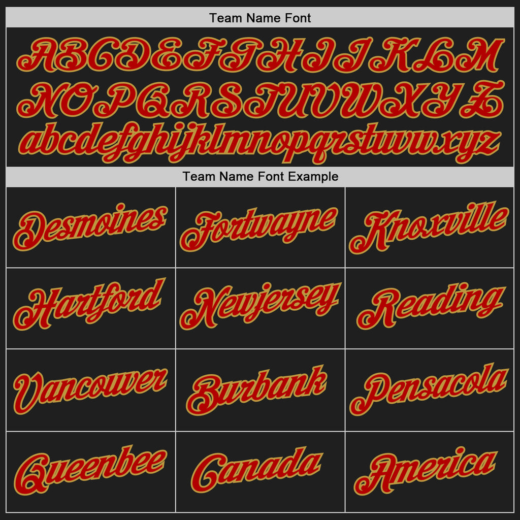 Custom Stitched Black Red-Old Gold 3D Pattern Design Abstract Brush Stroke Sports Pullover Sweatshirt Hoodie