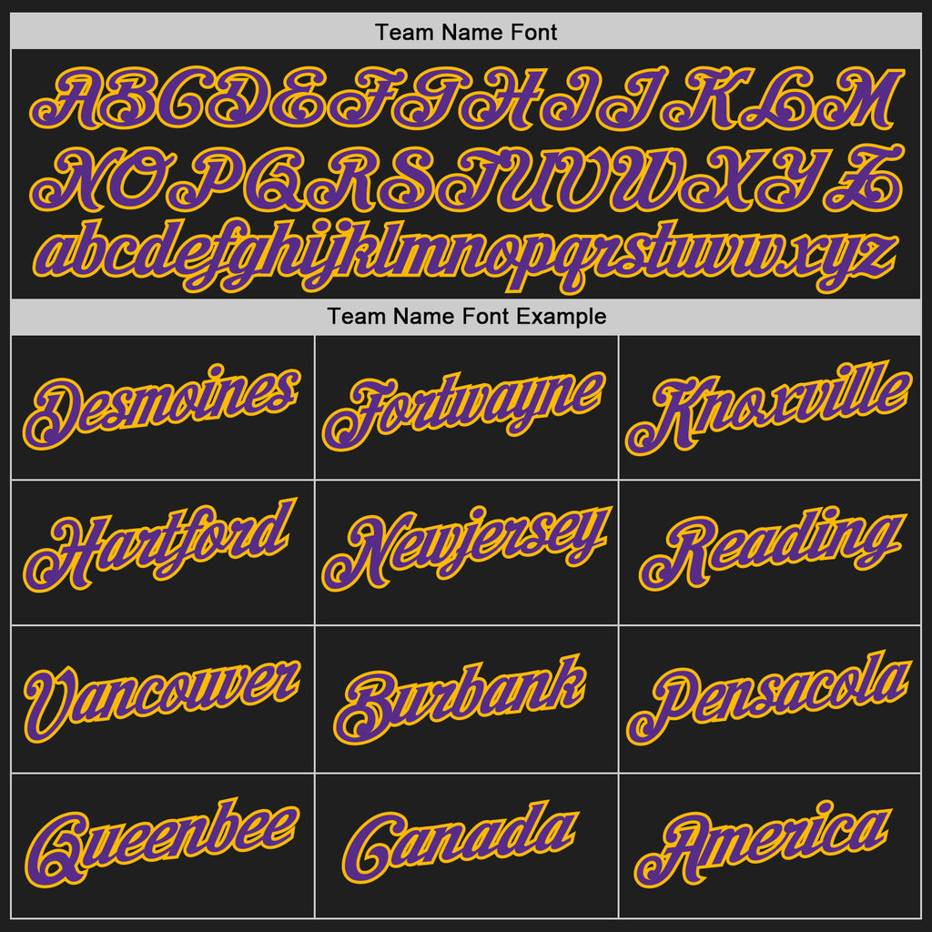 Custom Stitched Black Purple-Gold 3D Pattern Design Abstract Brush Stroke Sports Pullover Sweatshirt Hoodie