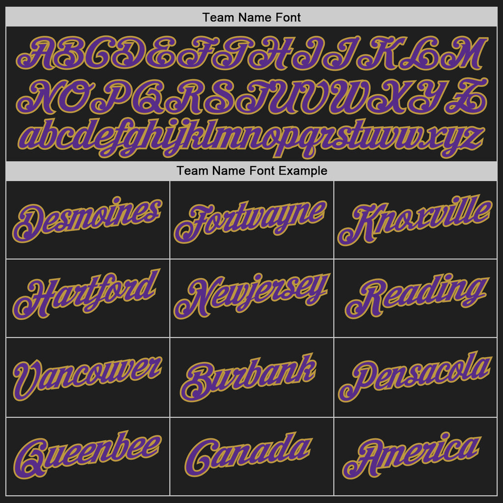 Custom Stitched Black Purple-Old Gold 3D Pattern Design Abstract Brush Stroke Sports Pullover Sweatshirt Hoodie