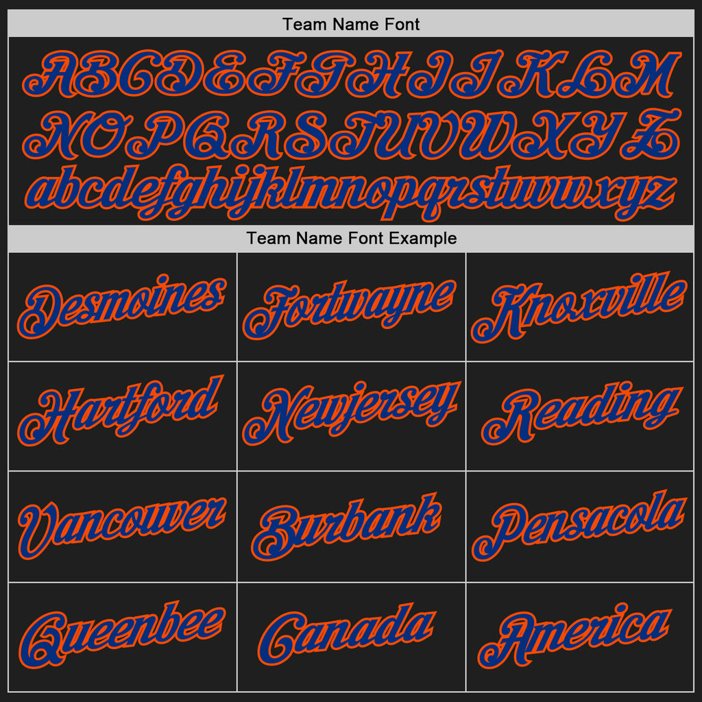 Custom Stitched Black Royal-Orange 3D Pattern Design Abstract Brush Stroke Sports Pullover Sweatshirt Hoodie