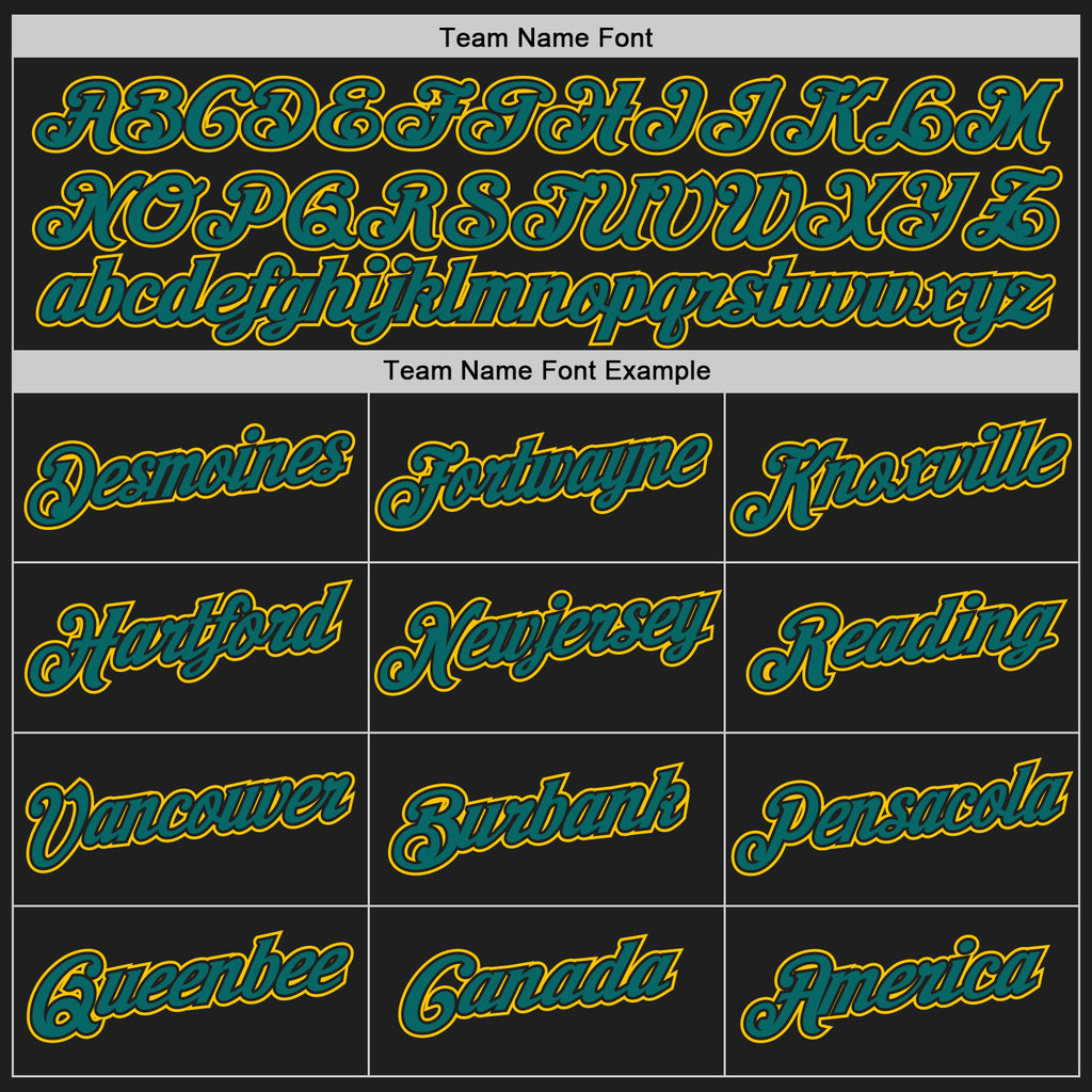 Custom Stitched Black Teal-Yellow 3D Pattern Design Abstract Brush Stroke Sports Pullover Sweatshirt Hoodie