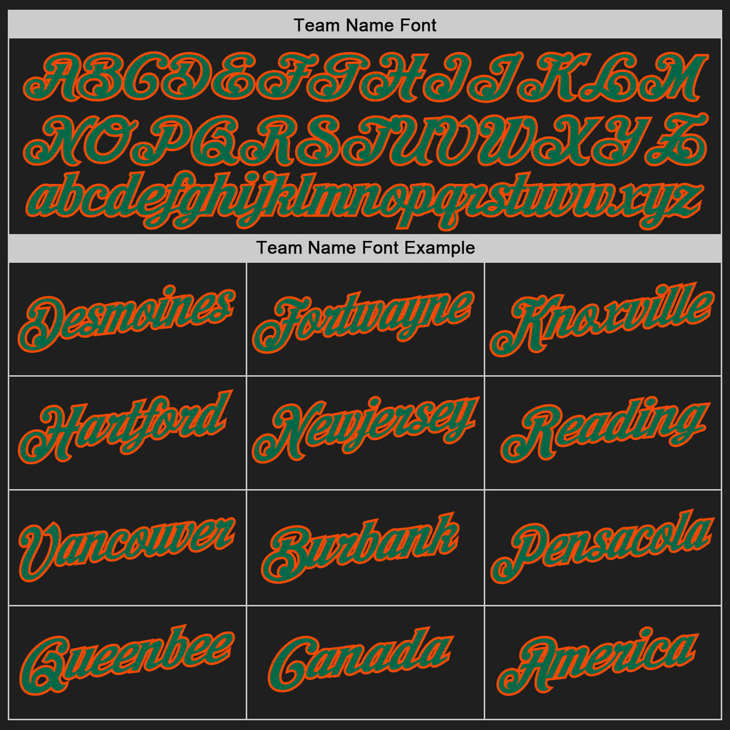 Custom Stitched Black Kelly Green-Orange 3D Pattern Design Abstract Brush Stroke Sports Pullover Sweatshirt Hoodie