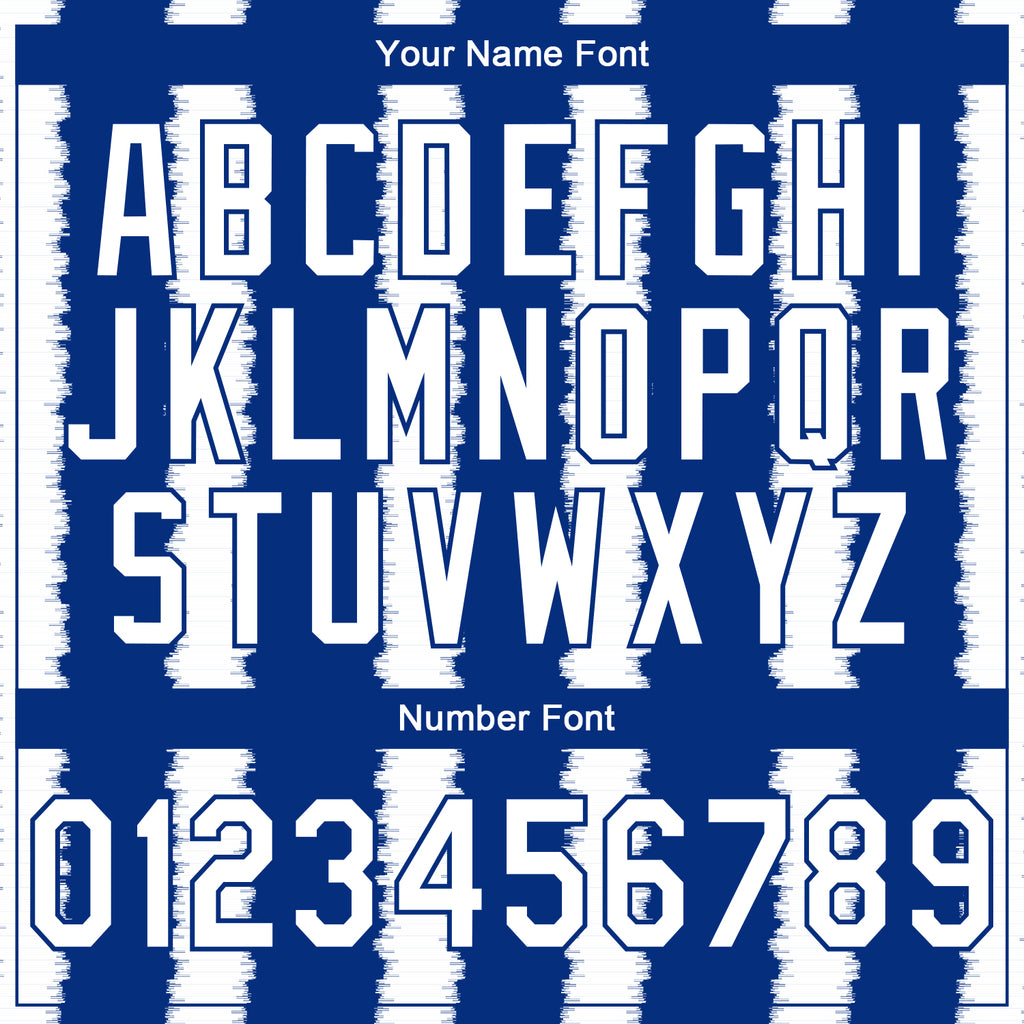 Custom Stitched Royal White 3D Pattern Design Line Sports Pullover Sweatshirt Hoodie