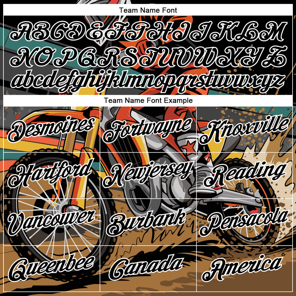 Custom Stitched Black White 3D Pattern Design Motorcycle Motocross Racing Sports Pullover Sweatshirt Hoodie