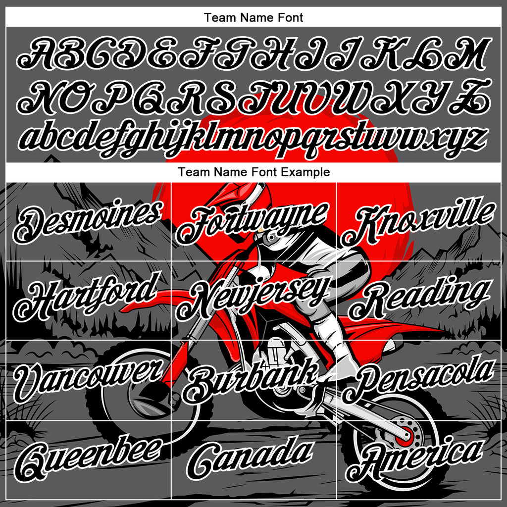 Custom Stitched Gray Black-White 3D Pattern Design Motorcycle Motocross Racing Sports Pullover Sweatshirt Hoodie