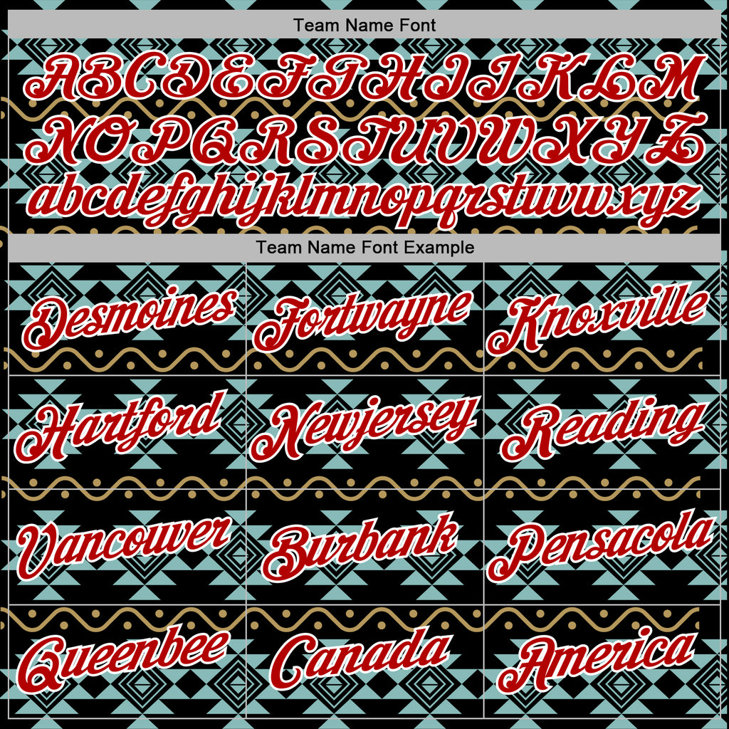 Custom Stitched Black Red-White 3D Pattern Design Tribal Ethnic Native American Sports Pullover Sweatshirt Hoodie