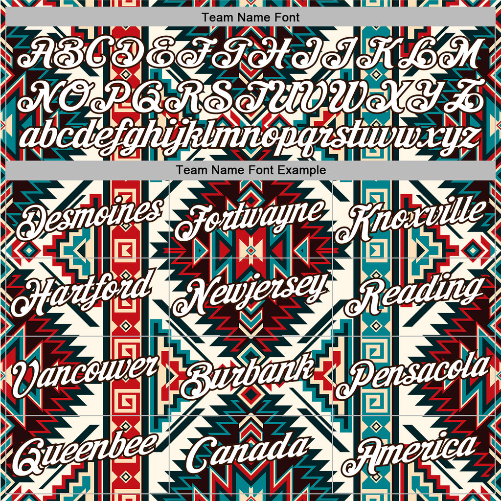 Custom Stitched Cream White-Brown 3D Pattern Design Tribal Ethnic Native American Sports Pullover Sweatshirt Hoodie