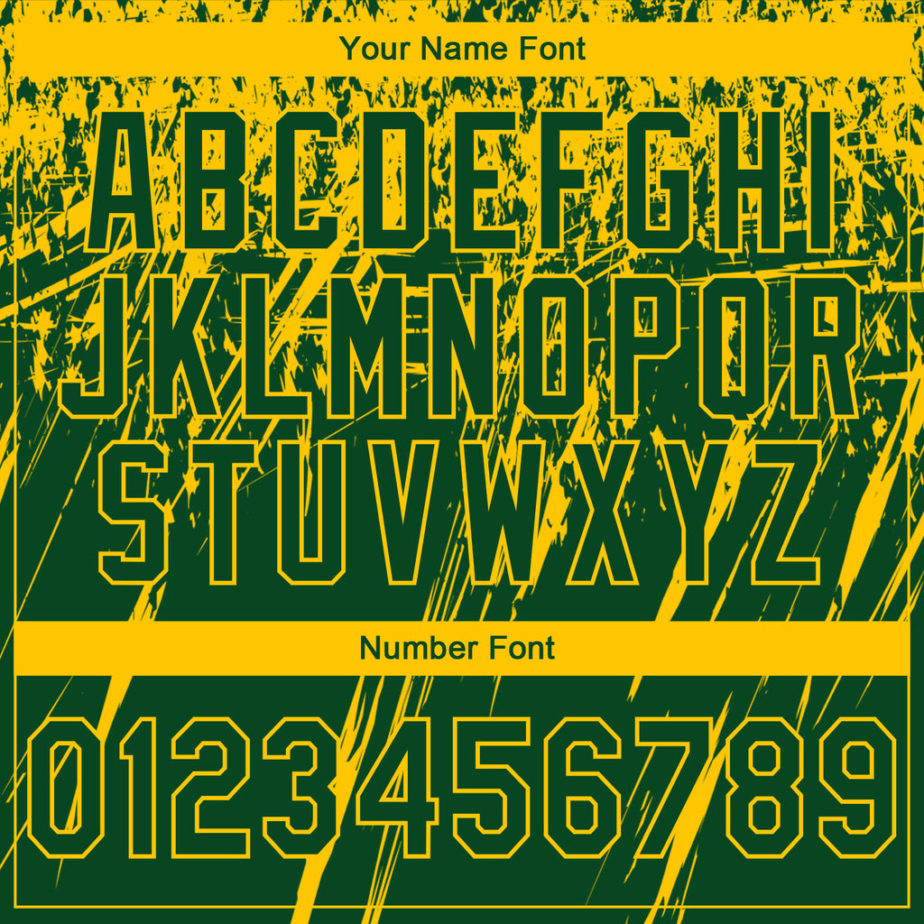 Custom Stitched Green Yellow 3D Pattern Design Splash Grunge Art Sports Pullover Sweatshirt Hoodie