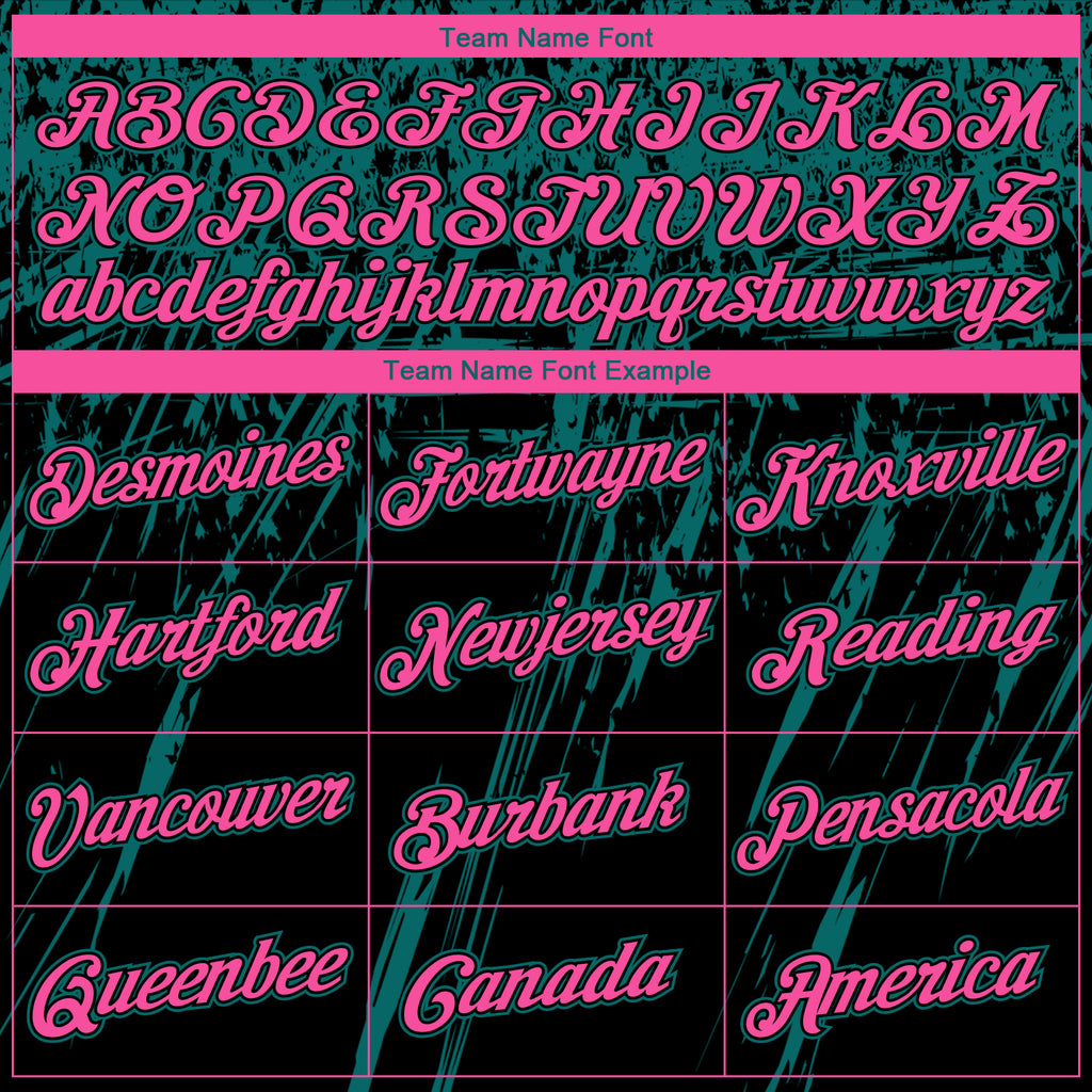Custom Stitched Black Pink-Teal 3D Pattern Design Splash Grunge Art Sports Pullover Sweatshirt Hoodie