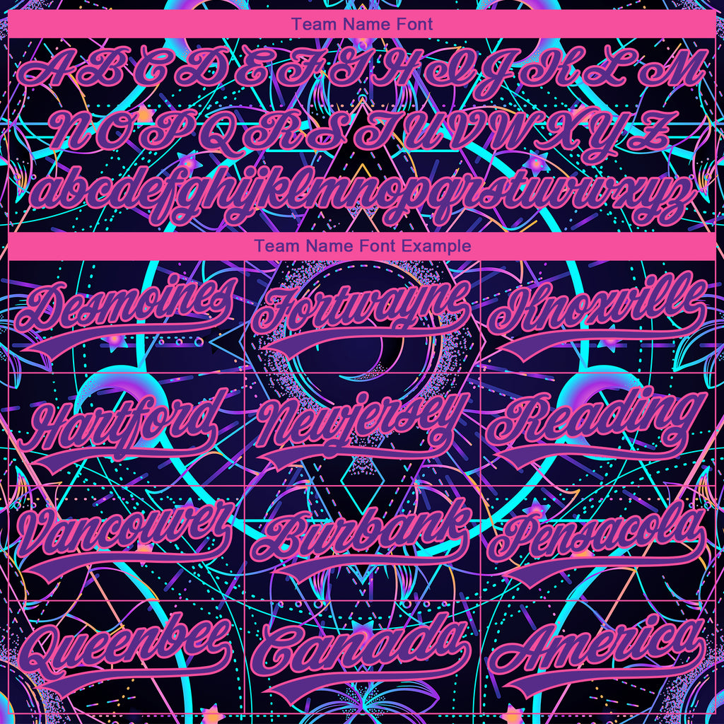 Custom Stitched Black Purple-Pink 3D Pattern Design Magic Mushrooms Over Sacred Geometry Psychedelic Hallucination Sports Pullover Sweatshirt Hoodie