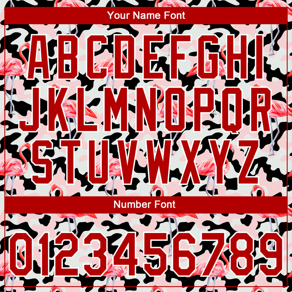 Custom Stitched Camo Red-White 3D Flamingo Sports Pullover Sweatshirt Salute To Service Hoodie