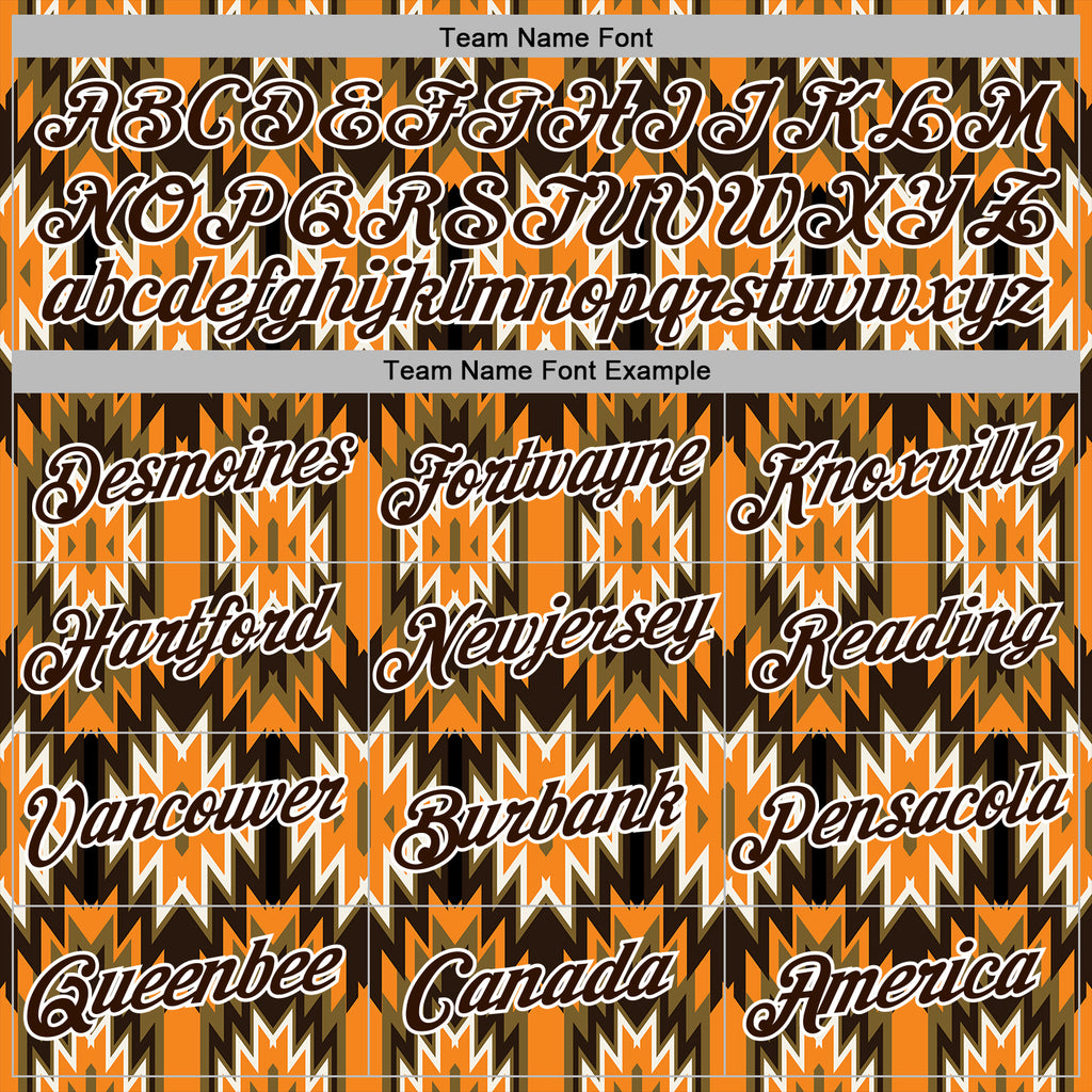 Custom Stitched Black Brown Orange Green-White 3D Mexico Aztec Pattern Sports Pullover Sweatshirt Hoodie