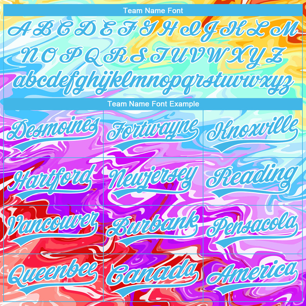 Custom Stitched White Sky Blue 3D Pattern Design Abstract Psychedelic Fluid Art Sports Pullover Sweatshirt Hoodie