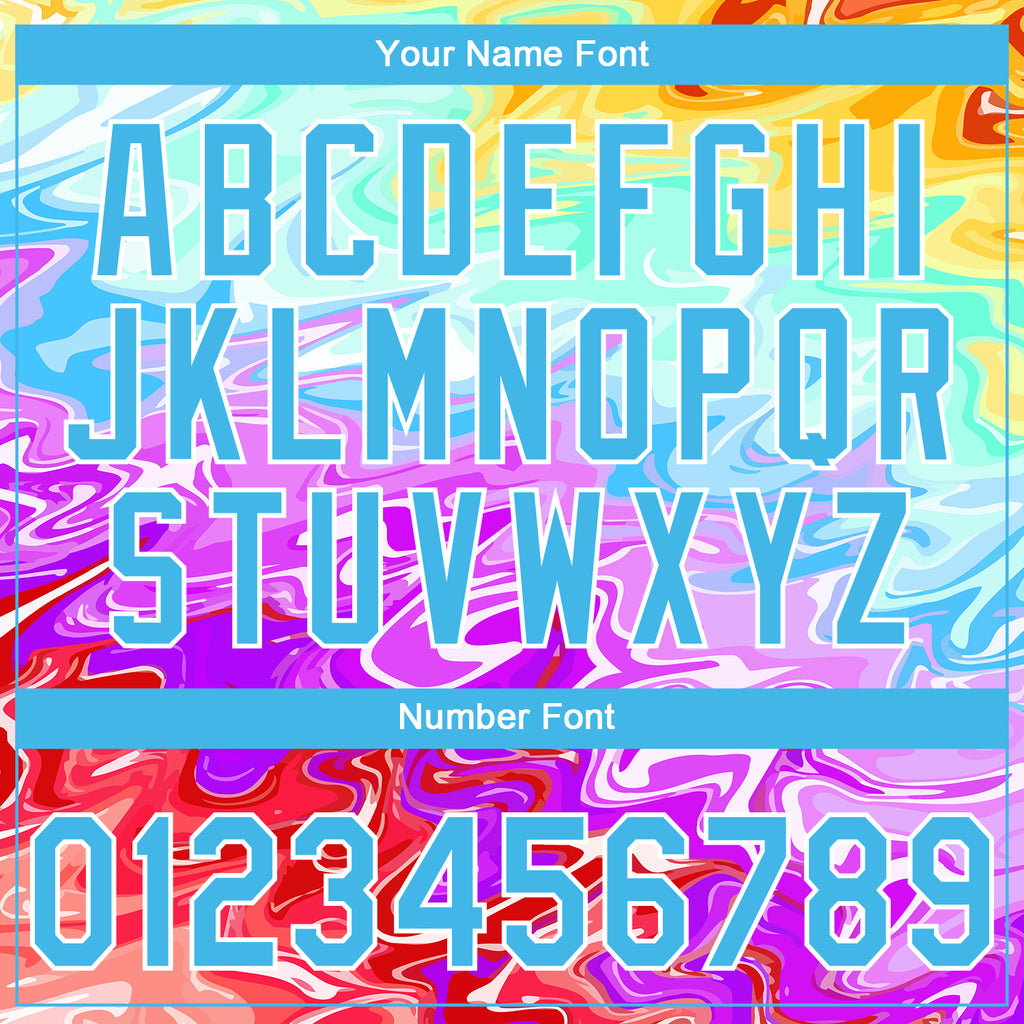 Custom Stitched White Sky Blue 3D Pattern Design Abstract Psychedelic Fluid Art Sports Pullover Sweatshirt Hoodie