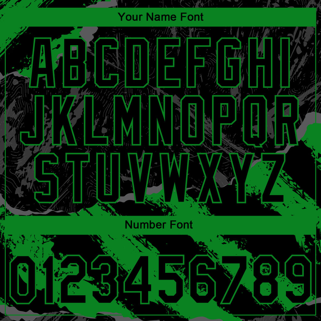 Custom Stitched Black Grass Green-Steel Gray 3D Pattern Design Splash Sports Pullover Sweatshirt Hoodie