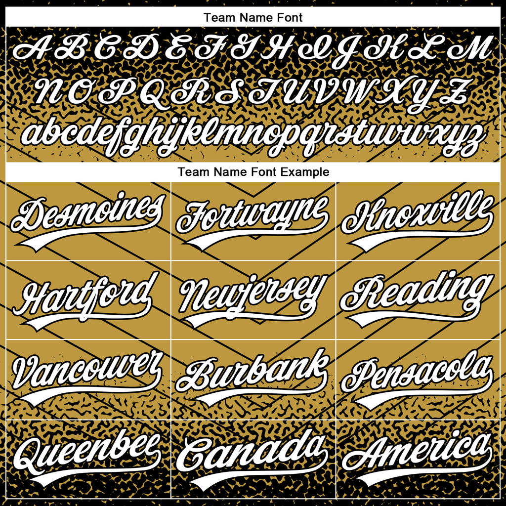 Custom Stitched Black White-Old Gold 3D Pattern Design Line Sportswear Pullover Sweatshirt Hoodie