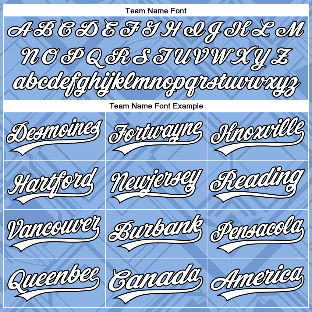 Custom Stitched Light Blue White-Black 3D Pattern Design Line Sportswear Pullover Sweatshirt Hoodie