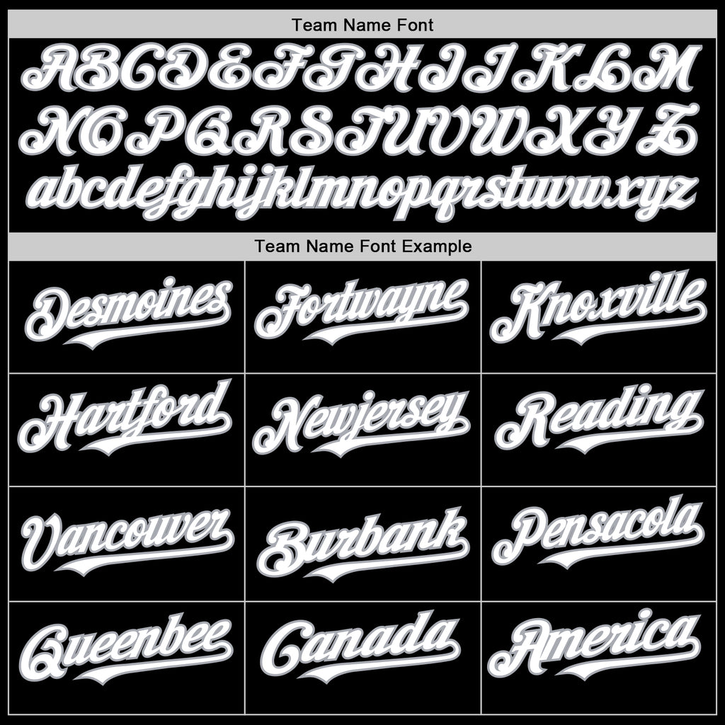 Custom Black White-Gray 3D Urban City Edition Sports Authentic Baseball Jersey