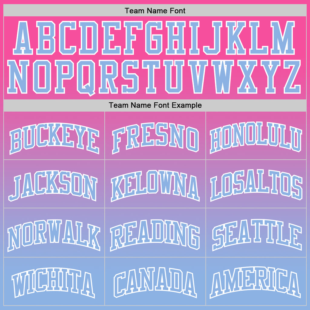 Custom Pink Light Blue-White Fade Fashion Round Neck Sublimation Basketball Suit Jersey