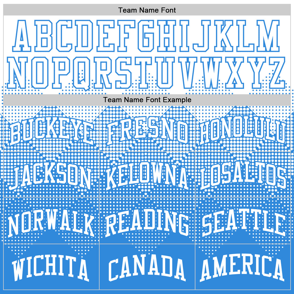 Custom White Powder Blue Gradient Square Shapes Round Neck Sublimation Basketball Suit Jersey