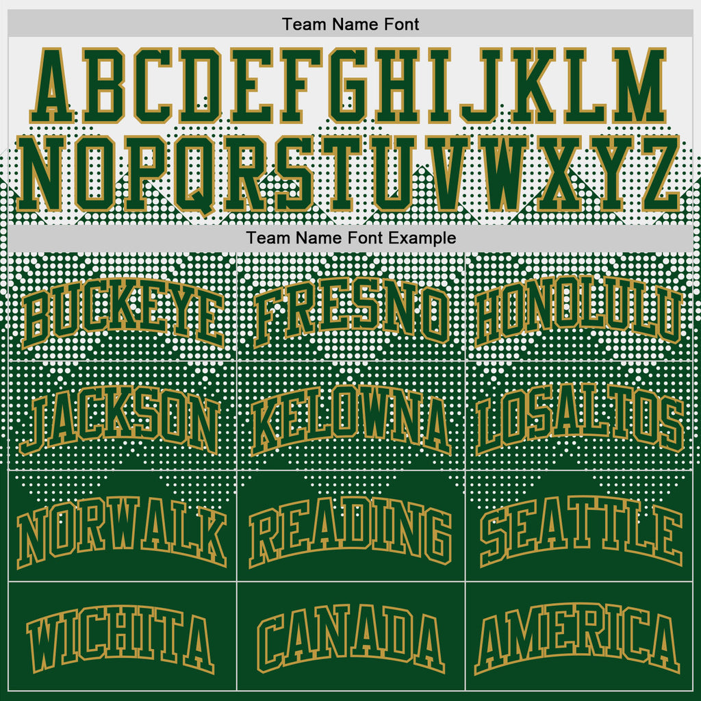 Custom White Green-Old Gold Gradient Square Shapes Round Neck Sublimation Basketball Suit Jersey