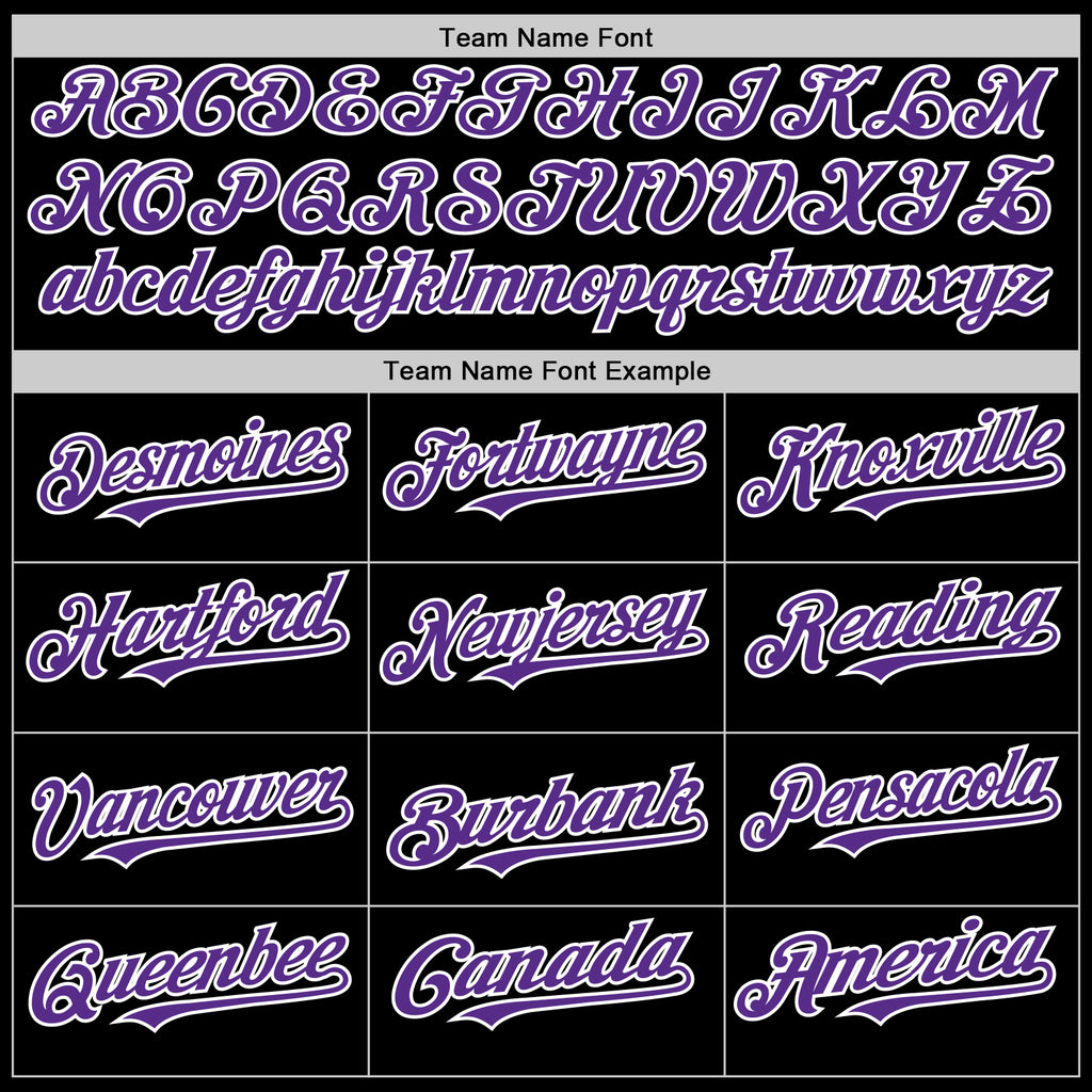 Custom Black White Pinstripe Purple Authentic Sleeveless Baseball Jersey