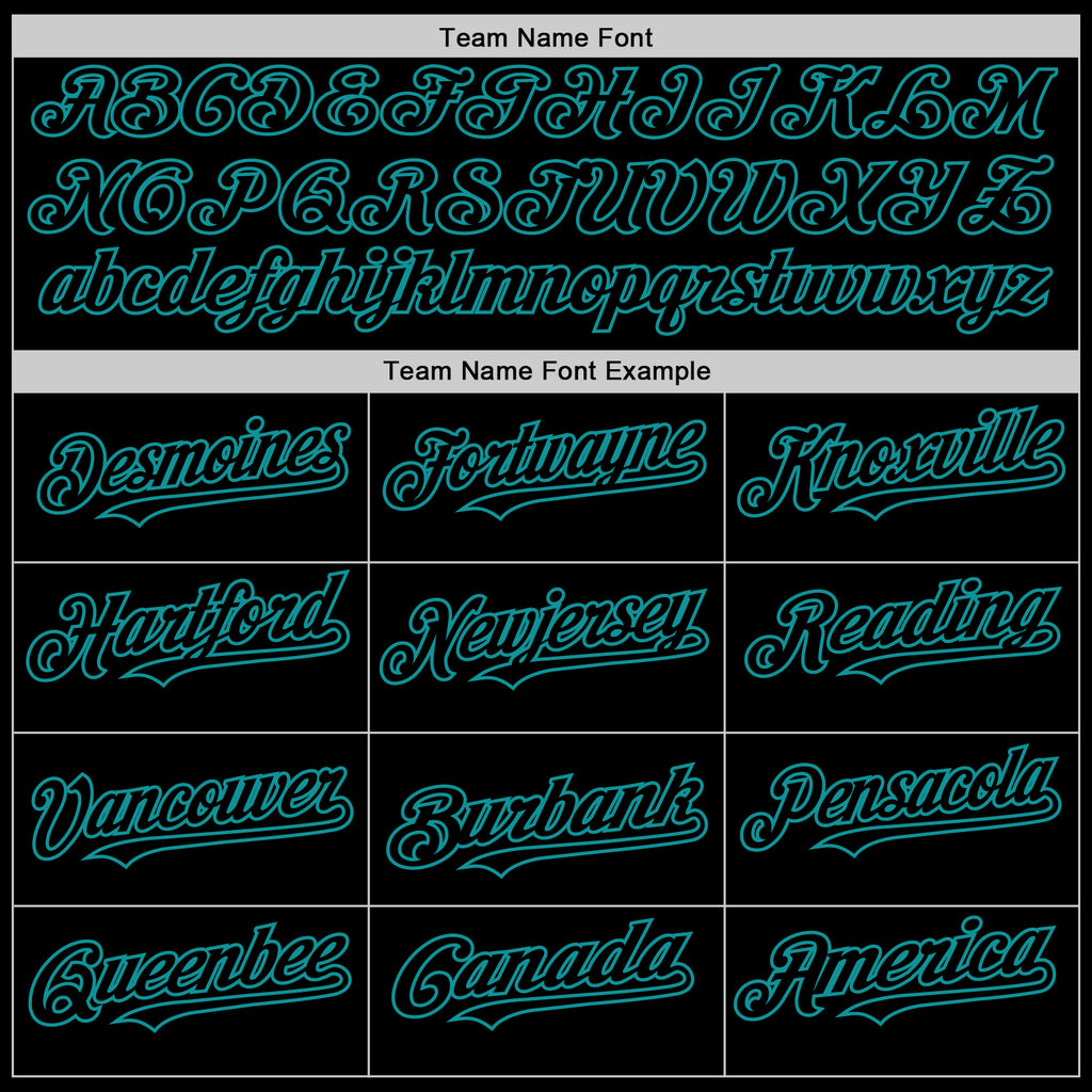 Custom Black Teal Pinstripe Teal Authentic Sleeveless Baseball Jersey