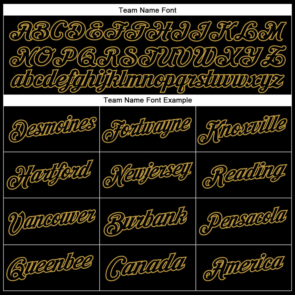 Custom Stitched Black Old Gold Sports Pullover Sweatshirt Hoodie