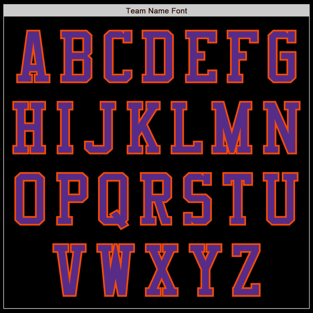 Custom Black Orange-Purple Authentic Baseball Jersey