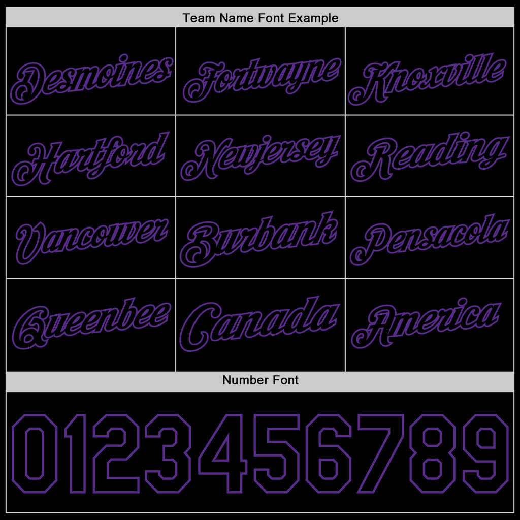 Custom Black Purple Authentic Basketball Jersey