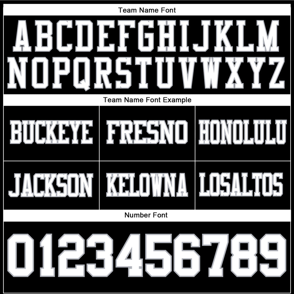 Custom Black White-Gray Authentic Football Jersey